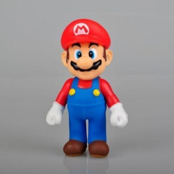 

cute new super mario 5" mario action figure toy red hat super quality doll gift for kids t615