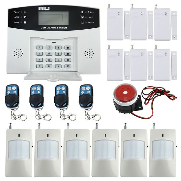Set di sistemi di allarme di sicurezza GSM quad-band per la casa
