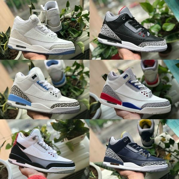 

sales 2019 pure white 3 mens basketball shoes 3s tinker katrina jth throw linell chicago og royal blue black red cement sneakers
