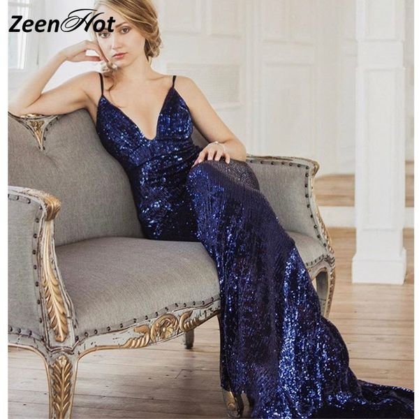 

sequin maxi dress women backless summer party long dress vestido longo solid v neck slim mermaid dress, Black;pink