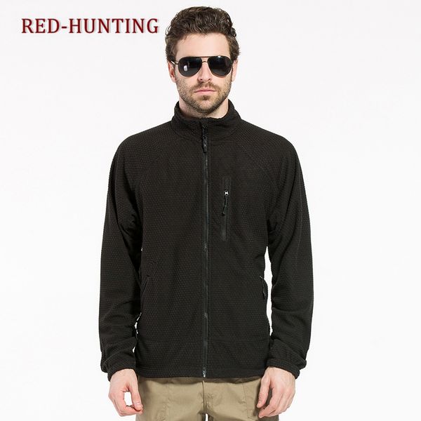 

tactical outdoor fleece jacket men's army polartec sportswear thermal hunting hiking sport hoodie jacket, Blue;black