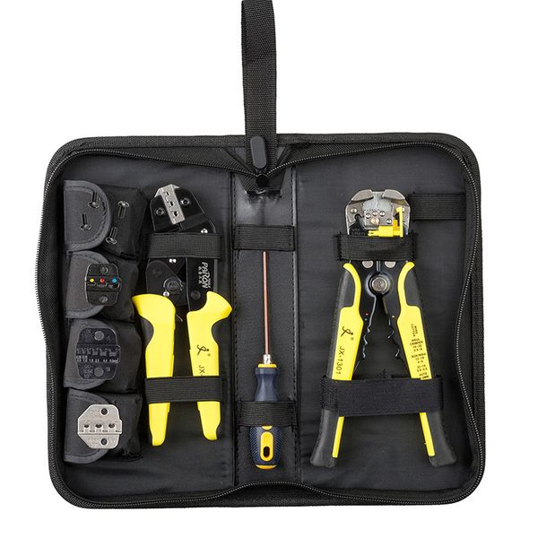 

professional multitool 4 in 1 wire crimpers engineering ratcheting terminal crimping pliers wire stripper tools set hand tools