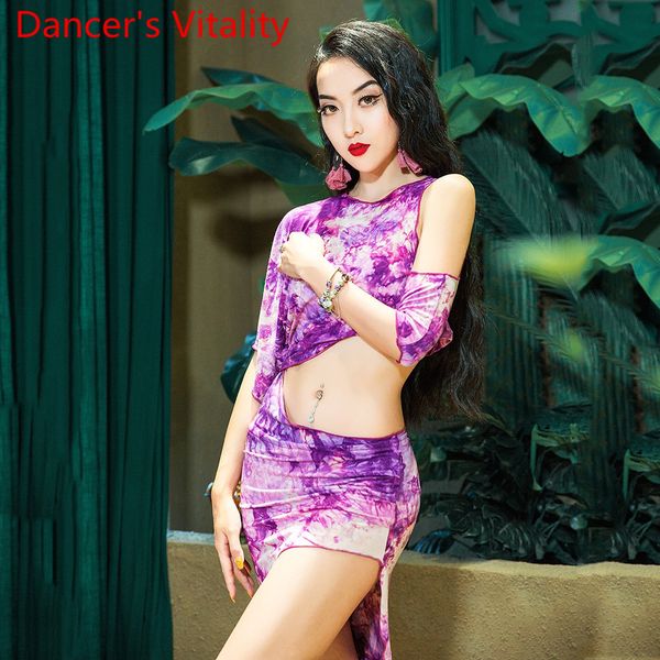 

belly dance practice clothes oriental skirt with underpants set beginner spring summer women oriental dance wear, Black;red