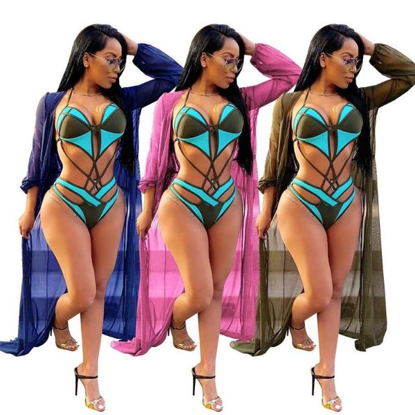 

2020 latest women beach long cardigans long sleeves v neck cover ups lady holidays casual coats full length with sash, Tan;black