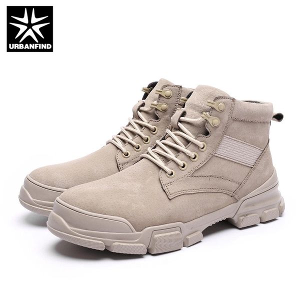 

vintage genuine leather men boots winter men casual shoes ankle boot men's warm snow boots work, Black