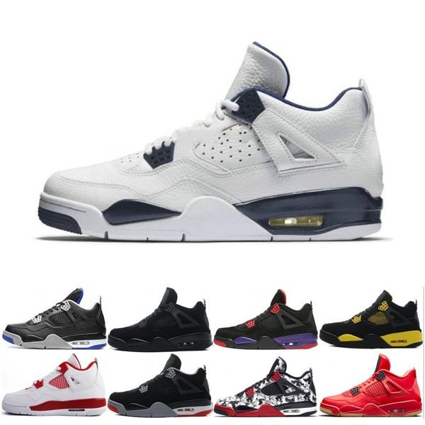 

4 Travis Cactus Jack Blue men basketball shoes 4s black white red Toro Bravo Green Glow CAVS Mens designer shoes sports sneakers