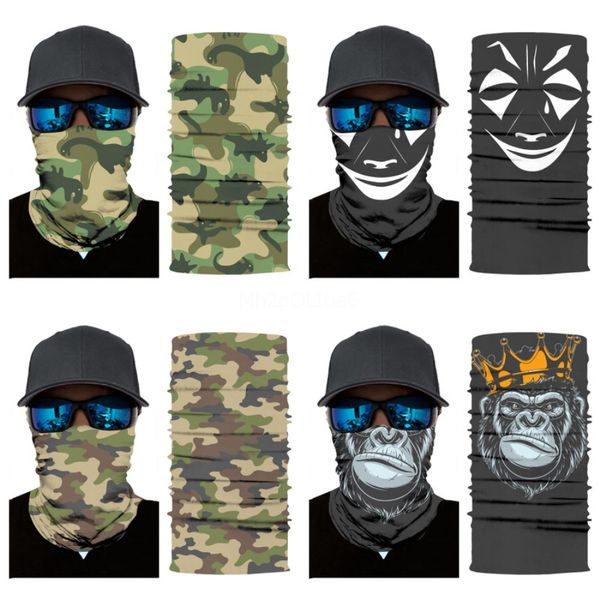 

shipping camo triangle skull scarf sports bandana face mask windproof tactical ski fishing cycling running headwear magic scarves x143fz#609, Blue;black