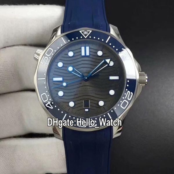 

bf version new dive 210.32.42.20.06.001 cal.8800 automatic mens watch gray ripple dial ceramics bezel blue rubber strap hello_watch, Slivery;brown