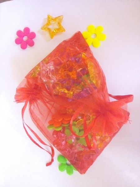 

20 * 30см 500pcs / серии оптовых красных ювелирных изделий упаковки мешок drawable органза сумка свадебного рождественский подарок сумка сум