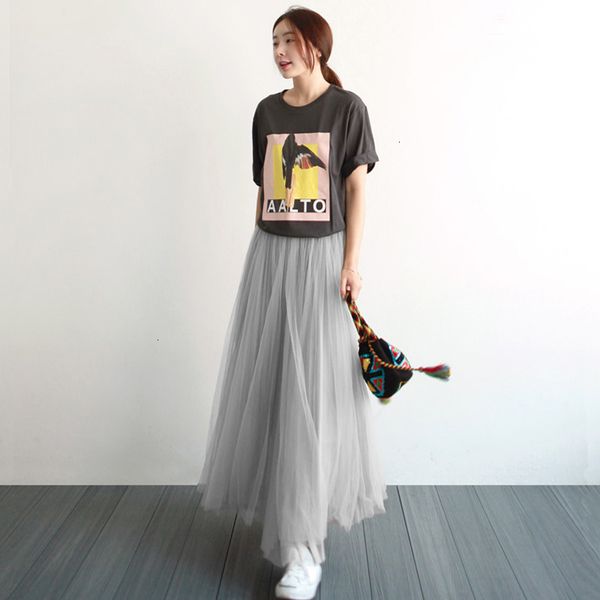 

three layers 80 cm princess midi tule rok ploide dance tutu rokken womens lolita petticoat jupe saia faldas party rokken lu751, Black
