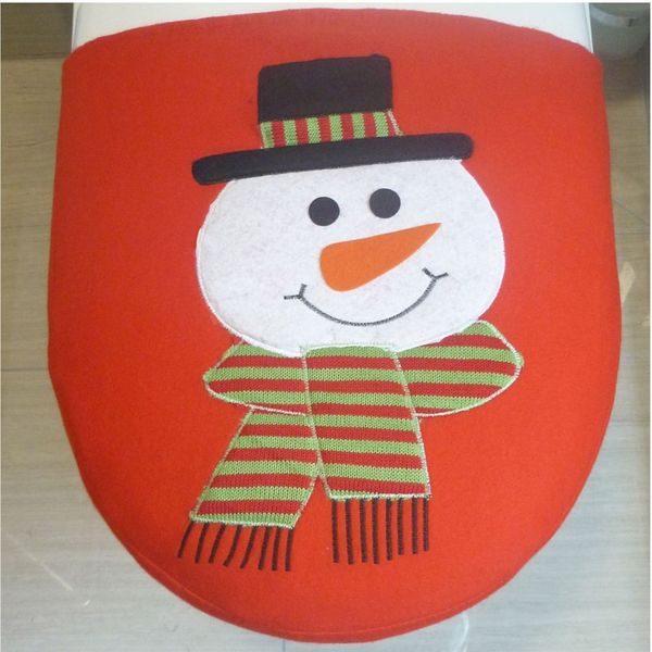 

christmas decorations toilet seat cover snowman elk toilet lid decor elf new year xmas christmas bathroom ornaments supplies