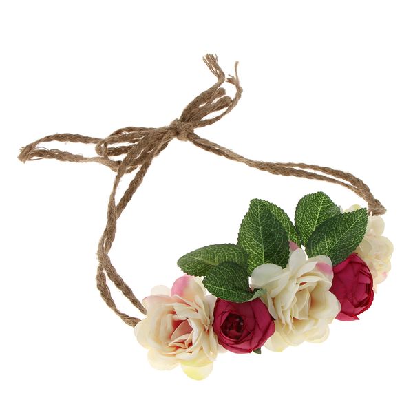 

beach headband flower hair wreaths wedding headwear headpiece