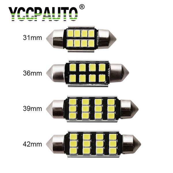 

yccpauto festoon 31/36/39/42 mm автомобилей чтение номерного знака потолочные лампы интерьер купола лампа гирлянда авто крыша белый 12 в