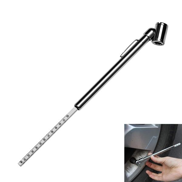 

2 pc tire air pressure gauge 10-120 psi auto car truck motorcycle bike tester