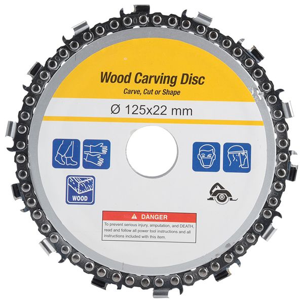

5 inch chain grinder chain saws disc woodworking plate tool 5 inch multi-functional wood carving disc angle grinding tool-