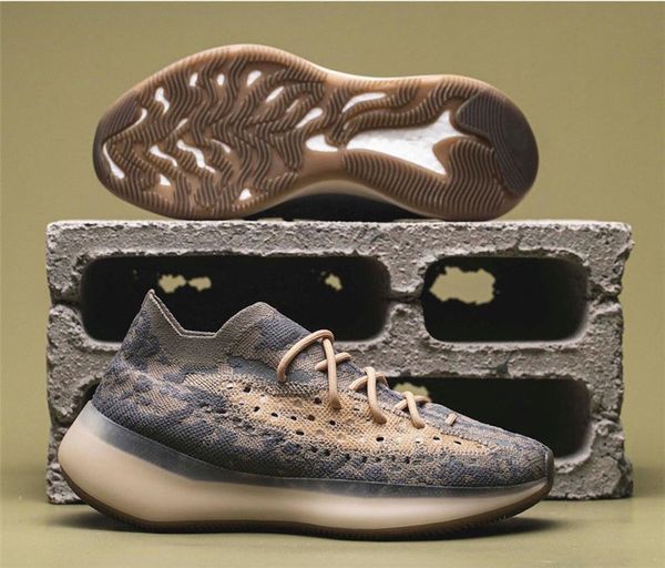 

2020 authentic originals 380 mist reflective 3m alien primeknit kanye west running shoes man woman sports sneakers with original box, Black