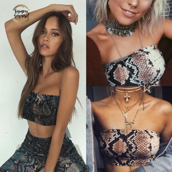 

women new ladies stretch bandeau bra crop boho off snakeskin strapless chic print shoulder sleeveless crop summer tank, White