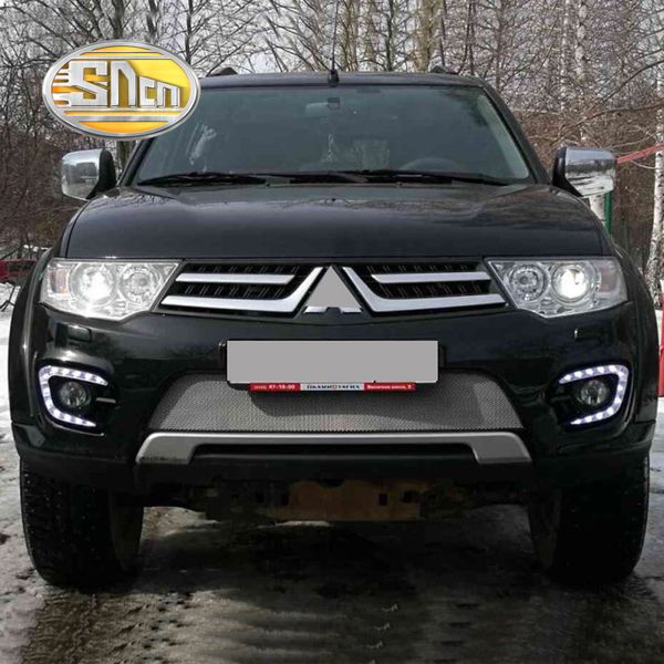 

for mitsubishi pajero sport montero sport 2013 2014 2015 daytime running light led drl fog lamp driving yellow turn signal lamp