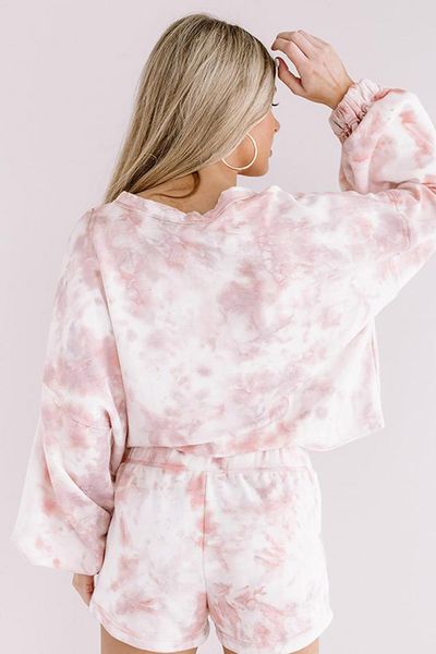 

dhl free for пижамы tiedye для mujer pigiama da donna per girocollo тая краситель короткие фиолетовый светло-голубой и белый tie dye в налич, Blue;gray