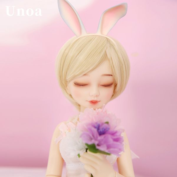 

unoa chibi lilin doll bjd 1/6 dollfie multi faceplates prim sleeping wink naughty toy for girl birthday gift t200428