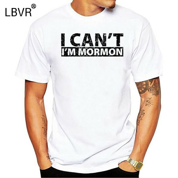 

веселое я не могу я мормон - faith pride мужская футболка, White;black