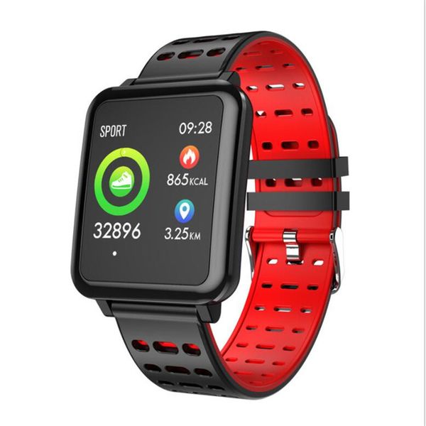 

t2 smart bracelet waterproof heart rate monitor fitness tracker smartband push message call reminder clock men sport smart watch
