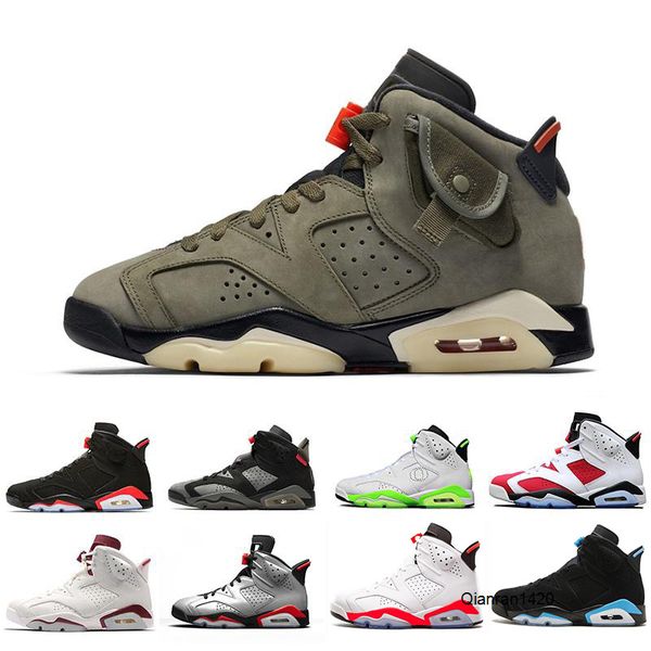 

travis scotts x 6 medium olive 6s men basketball shoes unc tinker black infrared cactus jack oregon mens sports sneaker 7-13