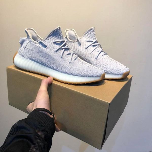 

2019 static sesame butter men women running shoes kanye west beluga 2.0 orange bred blue tint cream sports sneakers 36-45i
