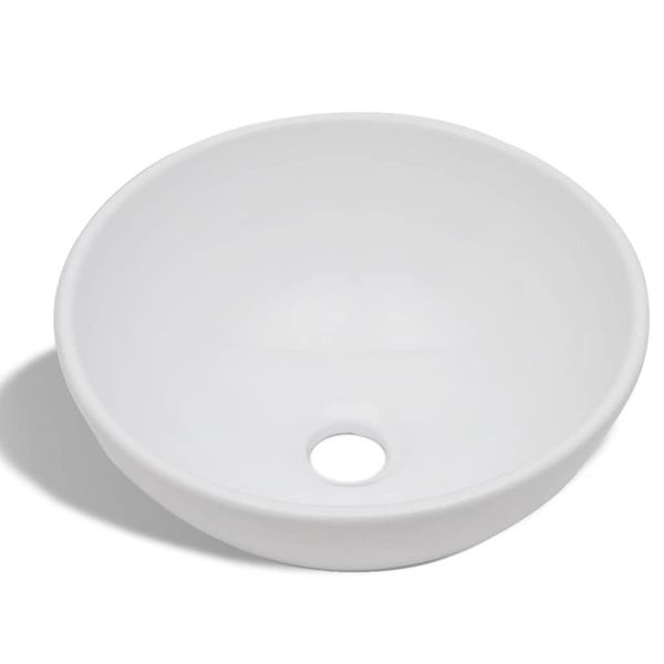 

bathroom sink with mixer tap ceramic round white bathroom storage organization