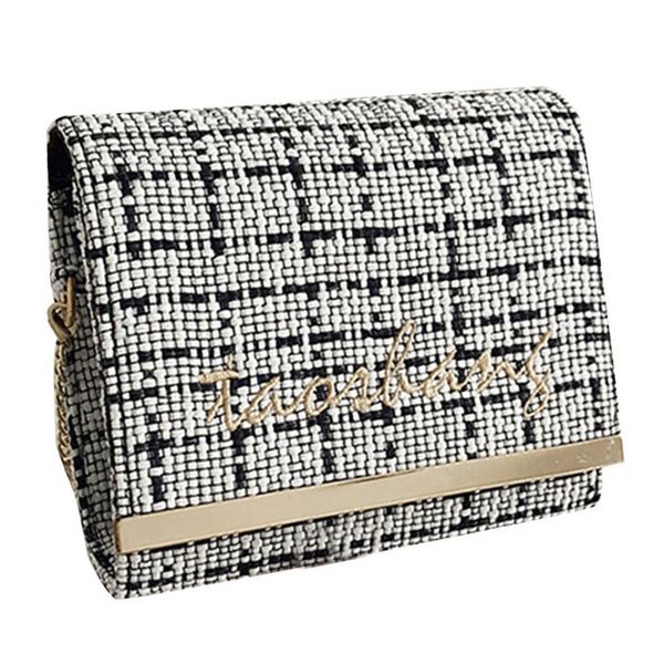 

vintage retro handbag women mixed color classic small square bag wild casual korean style messenger shoulder bag bolsa feminina