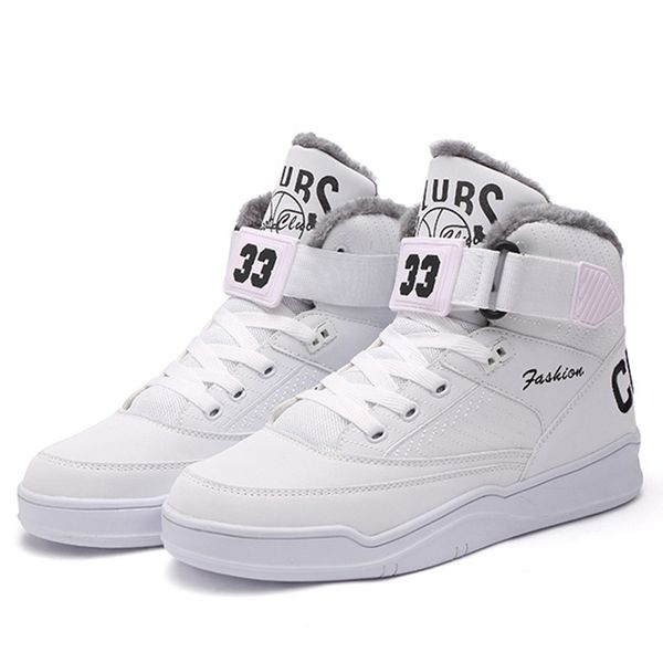 

winter warm men snow boots high fur men's boots fashion velvet men casual men's shoes plush size 39-47, Black