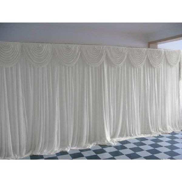 2x2m Gauze With Swag Voile Drape Backdrop Curtain Decoration