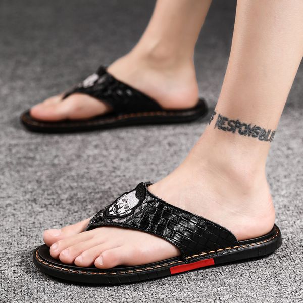 

men summer fashion flip flops breathable sandals male slippers