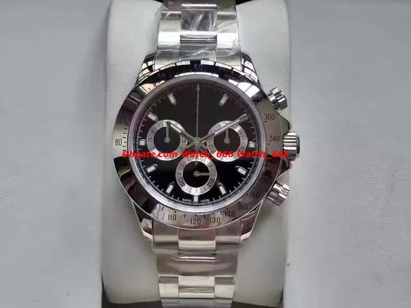 

luxury watch mens black dial chronograph satch eta7750 watch men 116500 automatic movement mechanical men watch