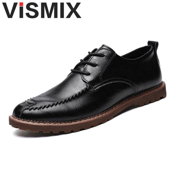 

2019 new big size 39-48 oxfords leather men shoes fashion casual pointed formal business male wedding dress flats wholesales, Black