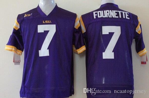 

retro factory outlet- ncaa lsu tigers jersey #7 leonard fournette college football jerseys,retro football jersey,size:m-xxxl, Black;red