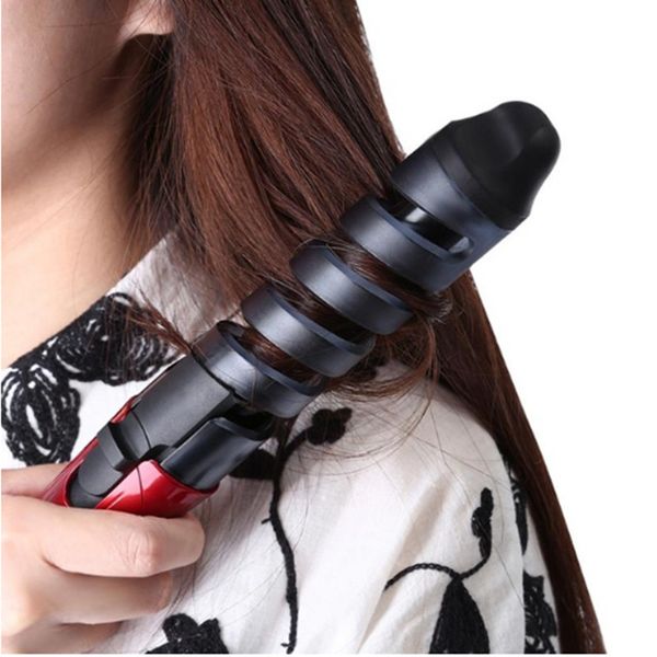 

electric hair curler 110-220v 45w professional spiral curling iron wand curl styler styling tools hair tools