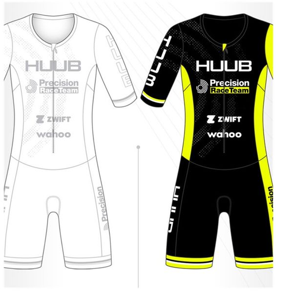

huub triathlon sport team uniform kit men cycling skinsuit air one piece bodysuit chrono speedsuit bike tri suit bicycle wear, Black;blue