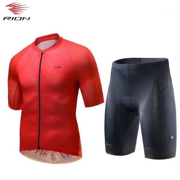 

rion 2020 men cycling jersey set summer gel pad bicycle shorts breathable mountain bike jersey cycling clothing ropa ciclismo1, Black;blue