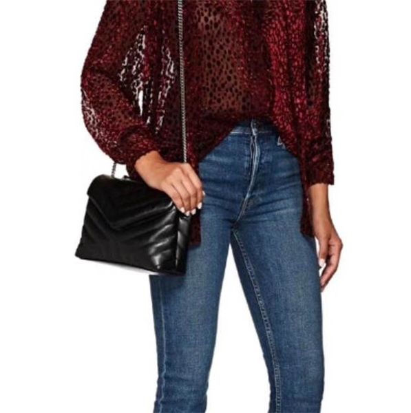 

new global luxury shipping classic 20cm bag leather the size matching shoulder 5cm handbag 26599 12cm quality eecfc, Red;black