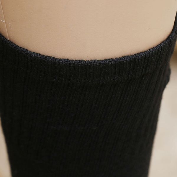 

1 pair feet heat keep long sock aluminized fiber insulation below socks ya88, Black