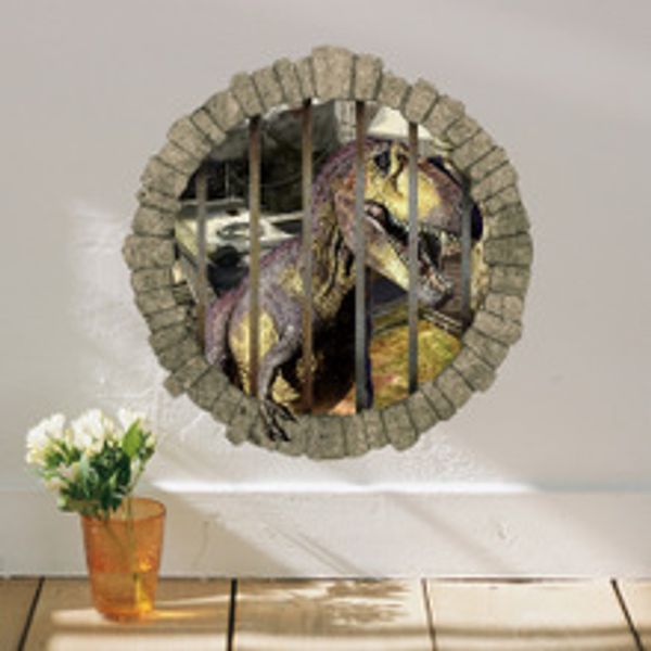 

funny cartoon removable jurassic animals dino sticker painting home decor picture for children room baby dinosaur wall stickers