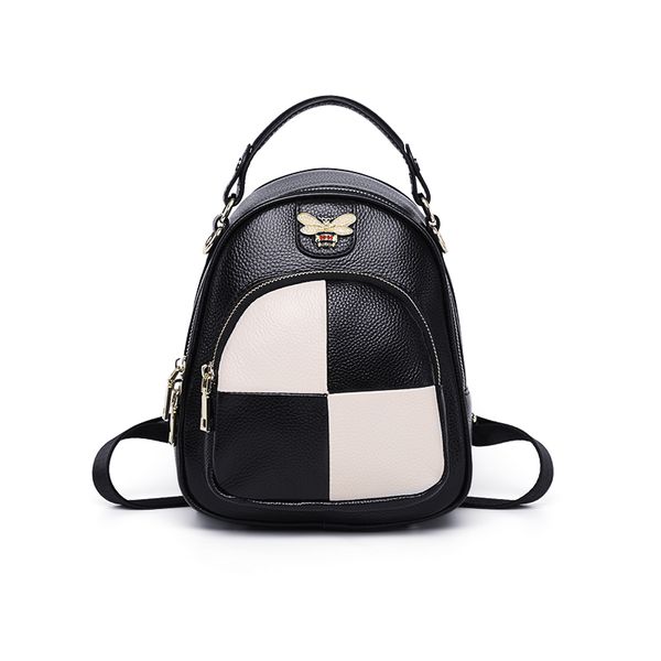 

both shoulders samll genuine leather backpack bags for women