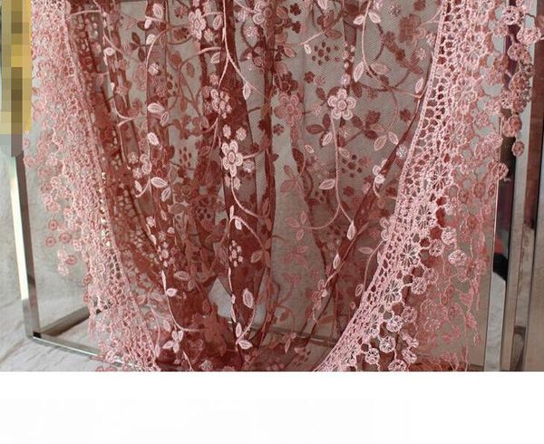 

fashion summer ladies lace scarf tassel sheer metallic women girls floral print triangle bandage floral scarves shawl, Blue;gray