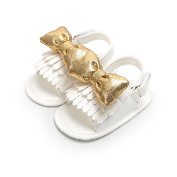 

10 colors new arrivals Soft bottom anti-skid baby sandal kids girl Tassel Bow baby First Walkers shoes