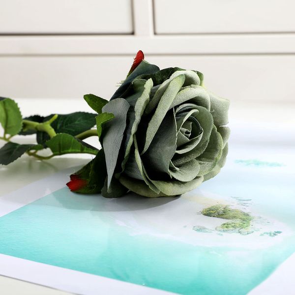 

artificial floral lint fake flower head simulation rose bouquet wedding decor
