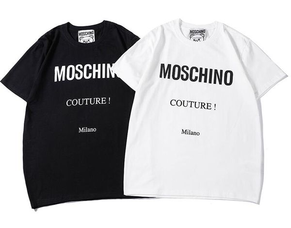 

2019 new tee mo c cotton imple letter print hort leeve o neck t hirt men and women t hirt wear ca ual tee xxl