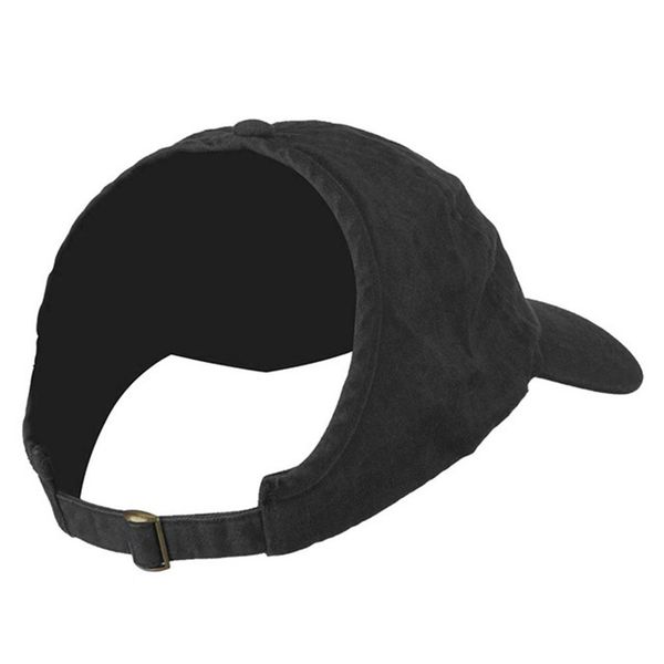 

adjustable solid lightweight loop fastener outdoor portable hook horsetail hat shade cotton women baseball cap casual half empty, Blue;gray