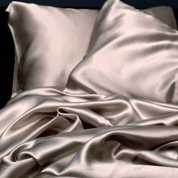 

1pair new silk pillow case cushion cover pillowcase standard queen size