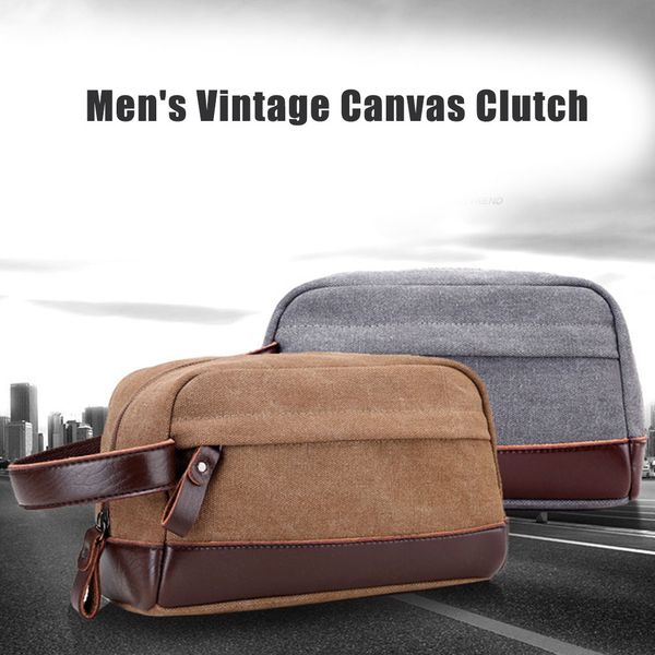 

new men travel toiletry bag canvas leather makeup organizer shaving storage pouch yaa99